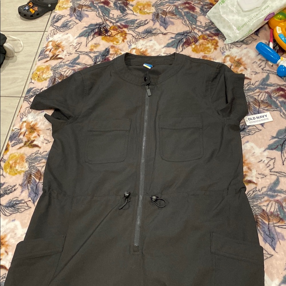 Old Navy Black Utility Jumpsuit